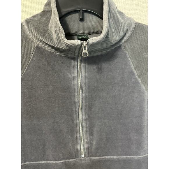 Wild Fable Womens 1/4 Zip Collared Sweatshirt Gray Size Large - Picture 4 of 11